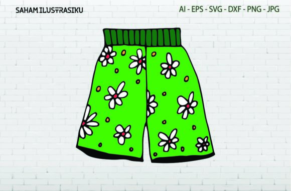 Beach Pants Green Flowers Svg: A Review for Graphics and Illustrations