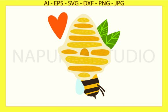 Bee Flowers House Animals Svg: Graphics & Illustrations Review
