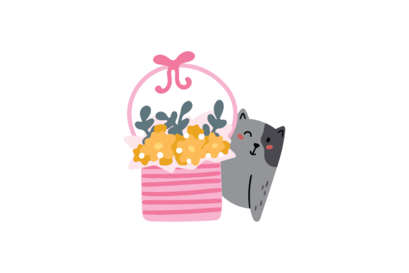 Cat Hiding Behind Potted Plants Flowers Review