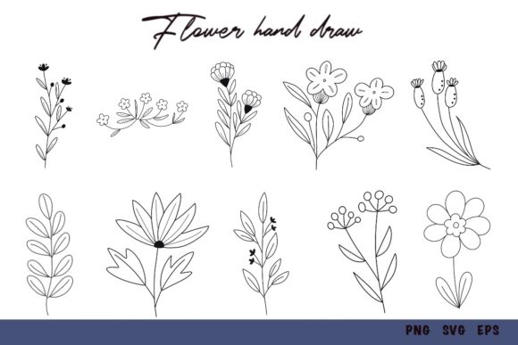 Doodle Flowers Easy Hand Drawn Set Review