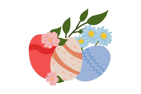 Eggs Easter and Flowers Illustration: Essential Graphics for Seasonal Content
