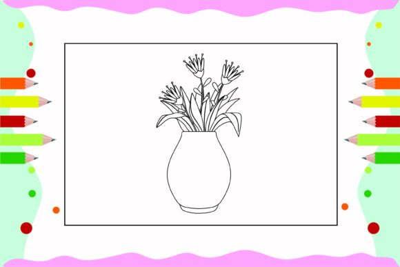 Flowers Coloring Pages for Kids 5: Graphics & Illustrations Review