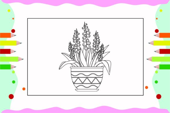 Flowers Coloring Pages for Kids 56 Graphics and Illustrations Review
