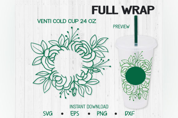 Flowers Design Wrap, Venti Cold Cup 24 Review