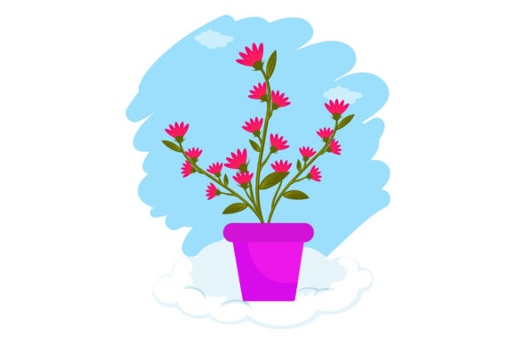Flowers Nature Collection Cloud Style Graphics and Illustrations Review