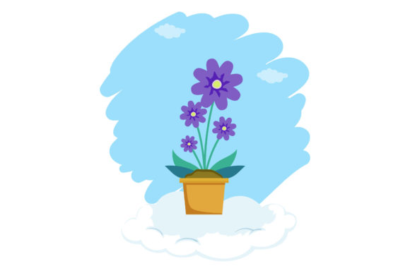 Flowers Pot Beautiful Cloud Style Review