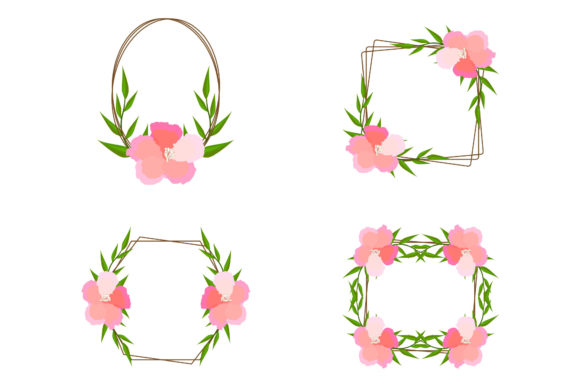 Frame Flowers Set Collection: Premium Graphics & Illustrations for Local Brands