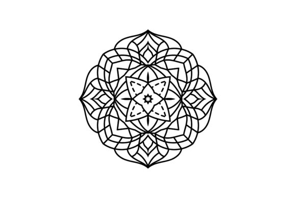 Mandala Henna Flowers Illustration: Premium Graphics for Local Branding