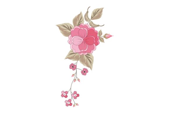 Nature Ornament Flowers Illustration for Graphics and Illustrations
