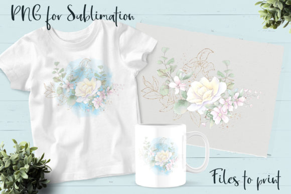 Roses Sublimation: Fresh Graphics & Illustrations for Makers