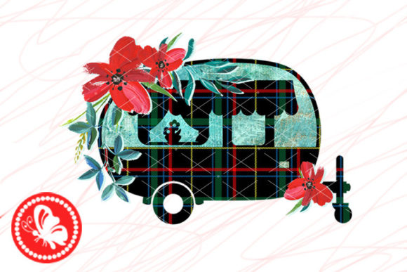 Trailer Flowers Sublimate Files Glamper: Graphics for Editorial Design