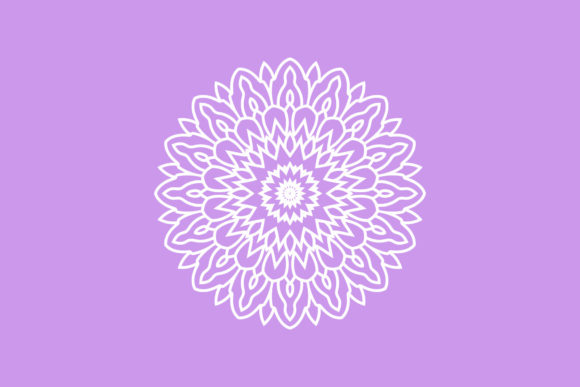 White Flowers Mandala Illustrations: Premium Graphics for Design